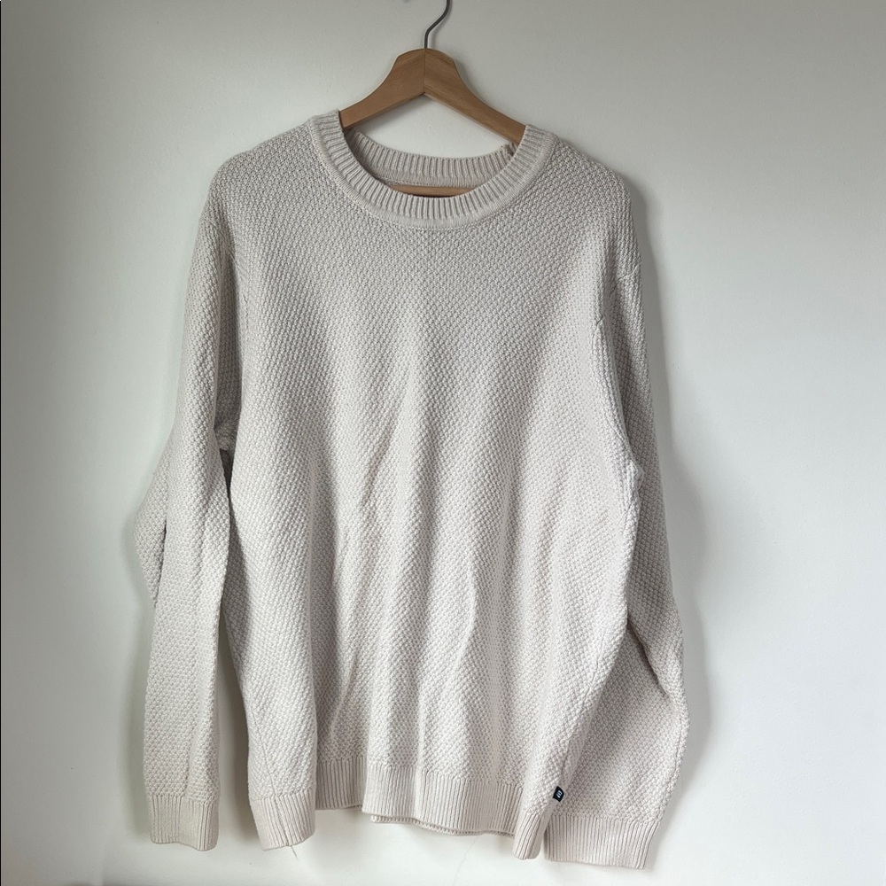 GAP Men's Crewneck Sweater in Off-White